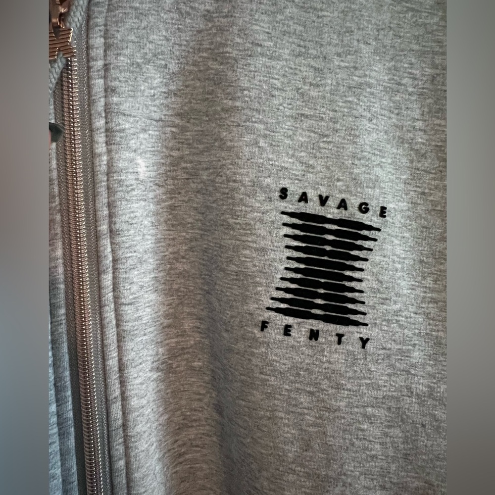 Savage X Fenty Gray Forever Savage Hooded Jumpsuit Onsie✨ - Picture 8 of 12